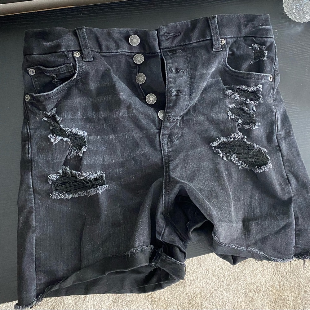 American Eagle ripped denim shorts